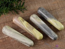 SERPENTINE Crystal Massage Wand - Crystal Wand, Self Care, Healing Stones, E1147