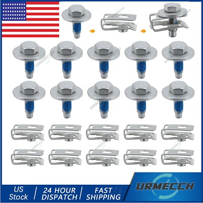 For Nissan Body Bolts & U-nut Clips- M6 Engine Under Cover Splash Shield Guard