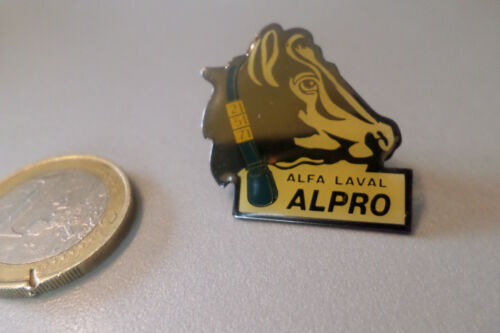 Pin S broche Badge DE ALFA LAVAL ALPRO machine a traire vache collier robot rare - Photo 1/3