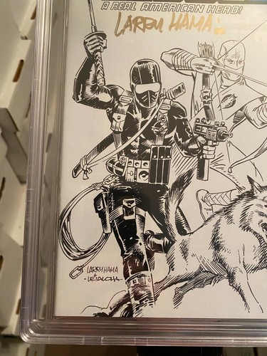 GI JOE REAL AMERICAN HERO #289 LARRY HAMA COLLECTORS ED SIGNED CBCS 9.8 WITH COA - Picture 5 of 10