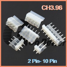 CH 3.96mm Straight Pin Socket Crimps Connector 2 3 4 5 6 7 8 9 10 12 Pins Way