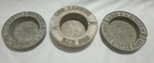 Lot of 3 USS  naval warship Cast Aluminum ashtrays  Rare Estate Fresh Lot