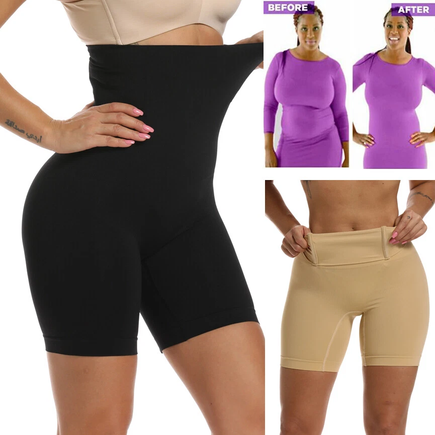 Fajas Women Firm Tummy Control Body Shaper Panty High Waist Shorts Girdle  Pants