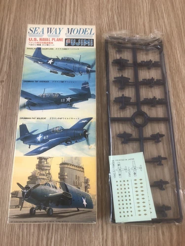 FUJIMI US NAVAL PLANE DOUGLAS SBD GRUMMAN TBF F4F SEA WAY MODEL 1/700 MODEL