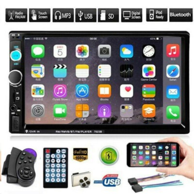 7 Inch 7023B DOUBLE 2DIN Car MP5 Player BT/SD/AUX Touch Screen Stereo Radio HD