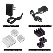 Raspberry Pi 3, 2. B  Plus and Model B. Power supply adapter 2.5A, 5V.