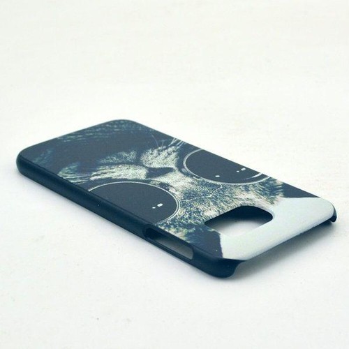 COQUE SAMSUNG GALAXY S6 LE CHAT A LUNETTES SILICONE SOUPLE (TPU) - Photo 3 sur 3