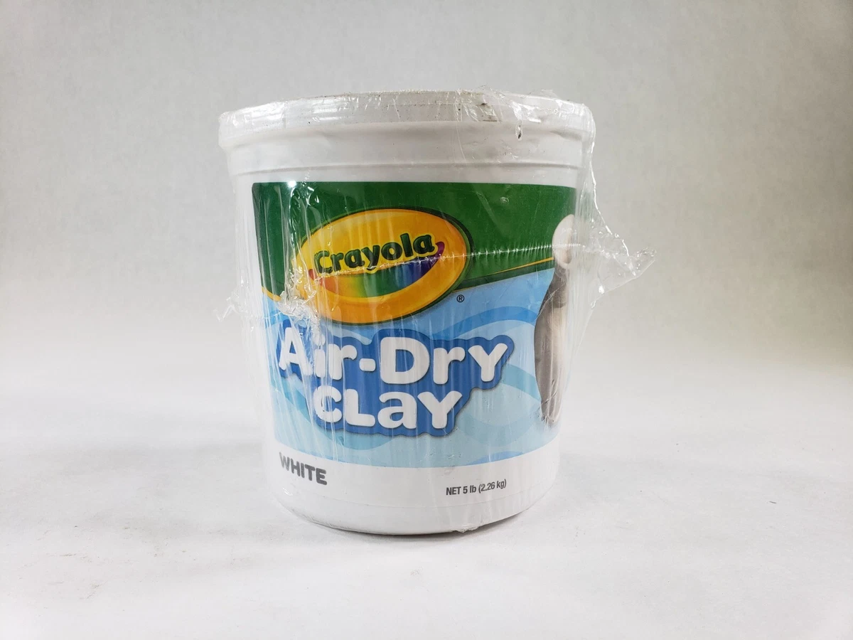 Crayola 57-0017 Non Toxic Air Dry Clay Natural White Modeling Clay 5Lb  Bucket