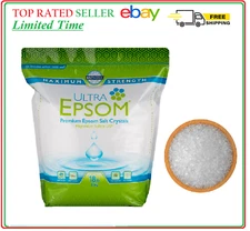 Ultra Epsom Unscented Bath Salt, Highest Quality Magnesium Sulfate, 18 Pound Bag