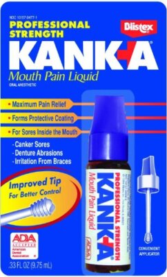 Blistex Kanka Mouth Pain Liquid Anesthetic, Professional Strength , 0.33 oz Ea