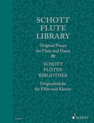Schott Flute Library Original Pieces For Flute And Piano Book NEW!