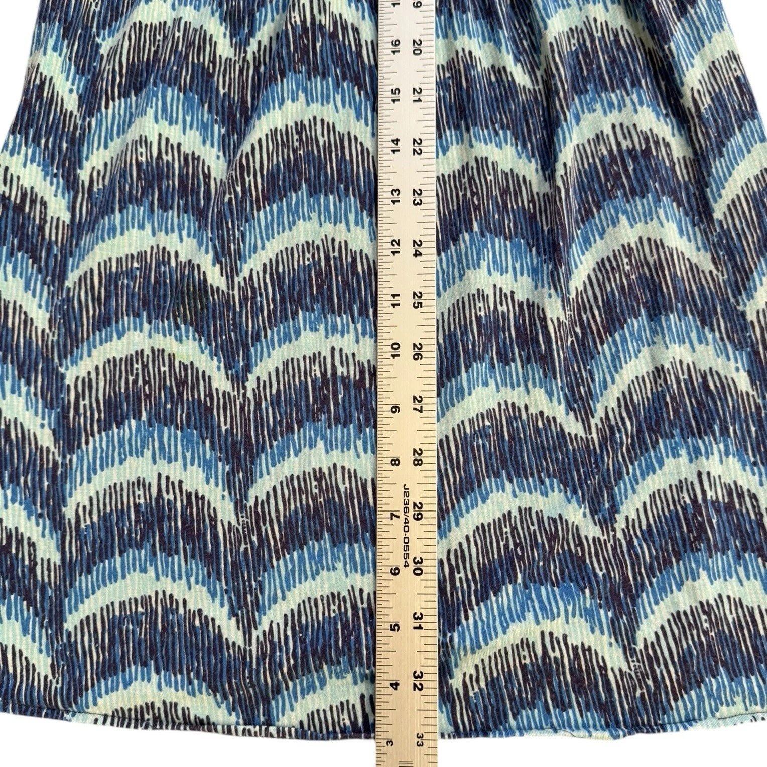 VETEMENTS Mini Abito Lilly Pulitzer Sadie Blu Navy Onde Manica ad Aletta Donna Taglia XS