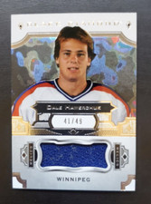 2017-18 Black Diamond Dale Hawerchuk Game Used Jersey Relic 41/49 Jets HOF