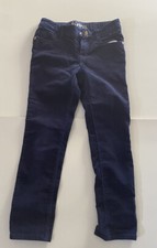 Gymboree Girls Skinny Zipper Jeans Size 6 Dark Wash. Soft Fleece with Pockets