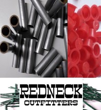 Pyro Tube Supplies Large Silver Salute 3/4 x 3-1/2 w/ plastic plugs 10ct