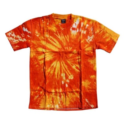 Orange Tie-dye Unique T-shirt Trendy Artistic Vibrant Colors