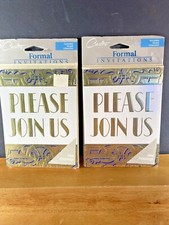 VTG NOS 2X Carlton Cards Invitations Please Join Us 8 Count EARLY 80's