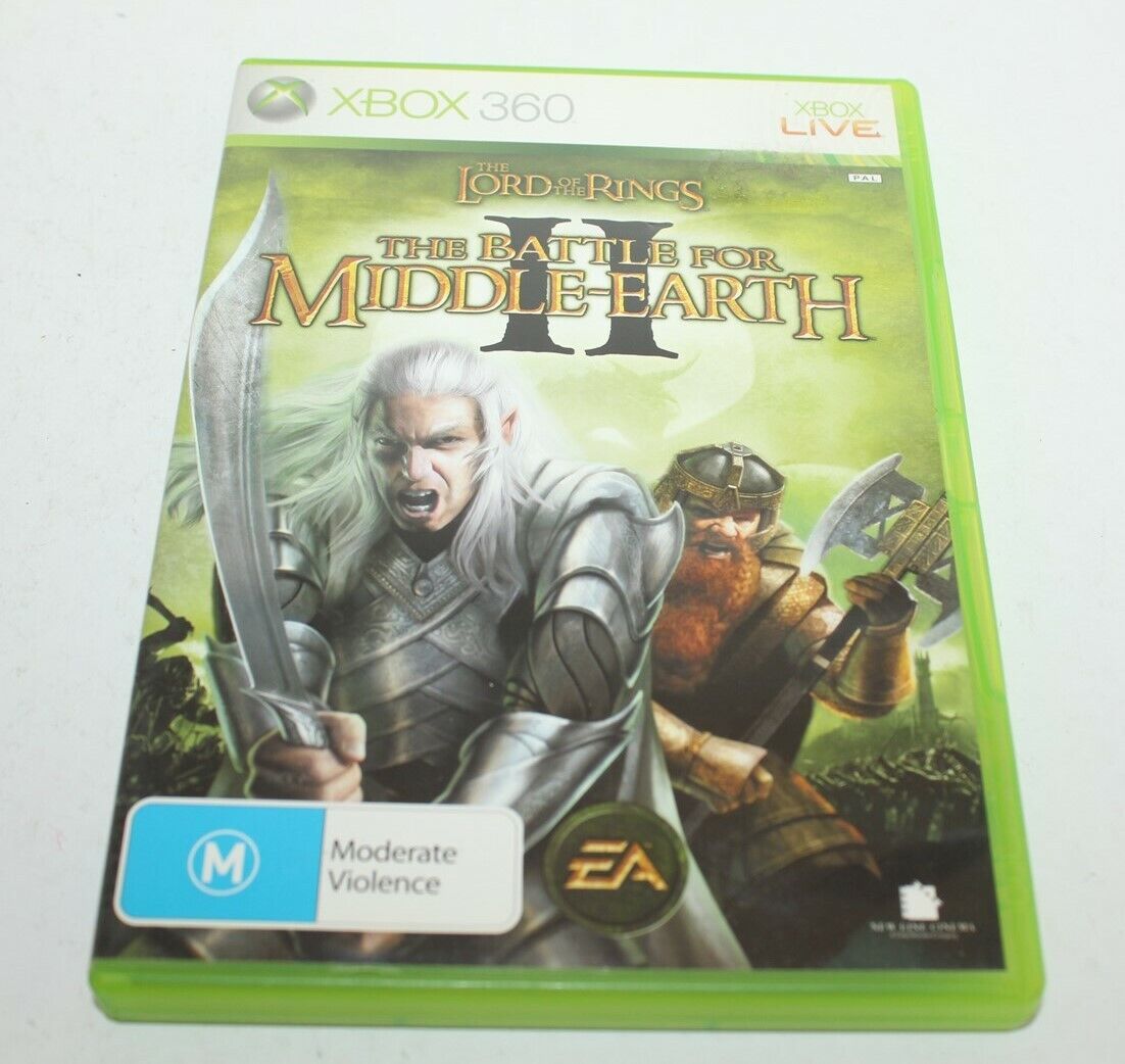 eetlust Boos Veroveren Xbox 360 The Lord Of The Rings The Battle For Middle-Earth II Game Complete  5030941050524 | eBay