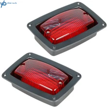 Pair Golf Cart LED Tail Light 3 Wire Rear Taillights For Club Car DS 1982-2023