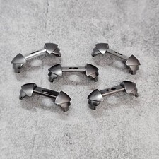 5pack Metallic Gray Shoulder Armor Blocks Accessories for Minifigures Gt6gsa23