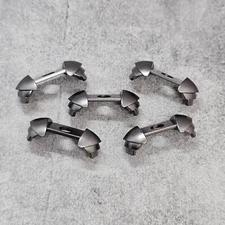 5pack Metallic Gray Shoulder Armor Blocks Accessories for Minifigures Gt6gsa23