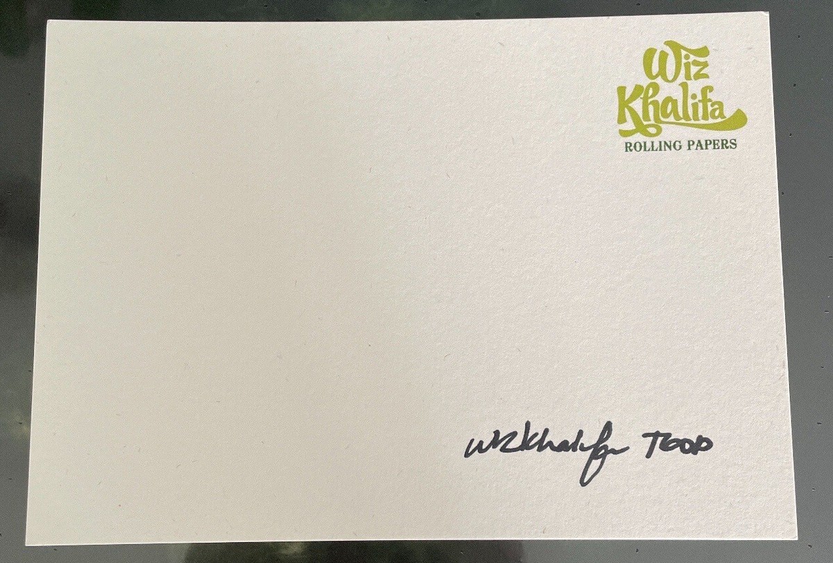 🌀Wiz Khalifa Rap Hip Hop SIGNED Autograph Rolling Papers Vinyl