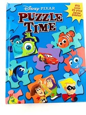 Disney Pixar Puzzle Time Hardcover-Seven 24 Pcs Jigsaw Puzzles Children's Books