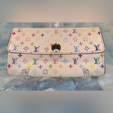 Louis Vuitton x Takashi Murakami Multicolor Monogram Women s long snap Wallet
