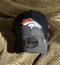 DENVER BRONCOS NEW ERA 9FORTY POLYESTER NFL TEAM ADJUSTABLE HAT BLACK