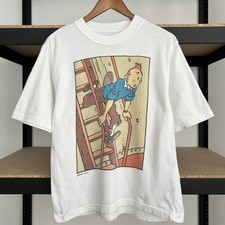TINTIN CARTOON UNISEX T-SHIRT S-5XL