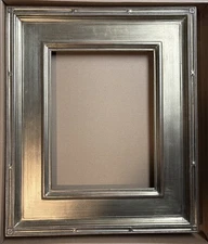 NOS Plein Air Museum Quality Art Silver Gilded Wood Frame Fits 9”x12”