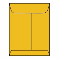 Open End Catalog Envelopes, 4-5/8" x 6-3/4", 24 , Tan / Brown Kraft, Center