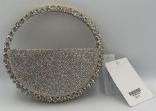 Round Rhinestone Clutch Purse