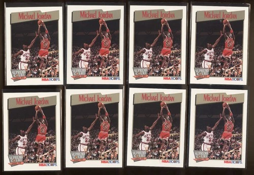 1991 Hoops  Michael Jordan Supreme Court #455 10 card lot nm/mt high grade