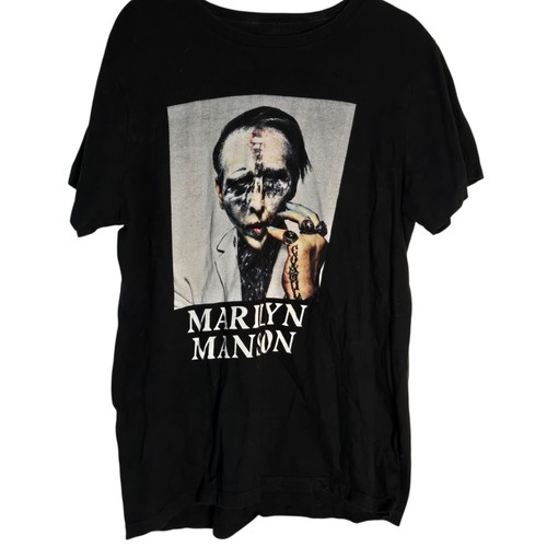 Marilyn Manson Graphic Black Tee Shirt Heaven Upside Down 2018 - Bild 2 von 3