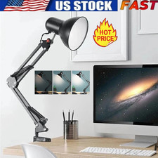 LED Desk Lamp Adjustable Swing Arm Lamp with ...