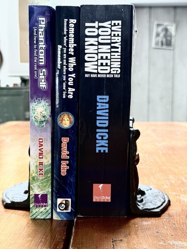 3 DAVID ICKE BOOKS CONSPIRACY PHANTOM SELF EVERYTHING YOU REMEMBER AI MATRIX