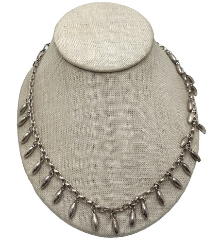 RLM Studio Sterling Silver Modernist Dangle Design Necklace 20"