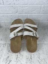 Vionic Skylar Sandals White Adjustable Size 11