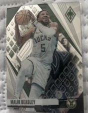 2024 Panini Phoenix Basketball Malik Beasley #175 Green Ice Prizm SP