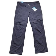 NTW Columbia Saturday Trail II Convertible Pants Women 16 Long Gray