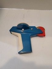 Vintage Dymo Home Label Maker Blue Retro Labeler with partial roll