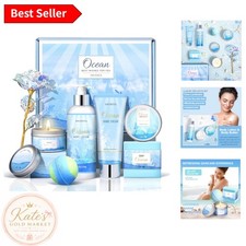 Ocean Scented Luxury Spa Gift Basket for Women - Ultimate Self-Care Experience