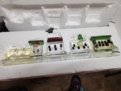 Sorelle Hand Crafted Glass Christmas Train