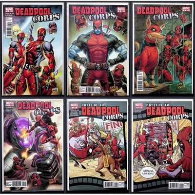 Deadpool Corps #1 2 3 5 Prelude to Deadpool Corps #4 5 Marvel 6x Lot
