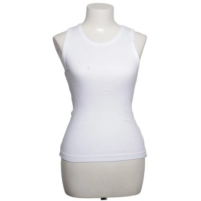 Boom Butik, Tank­top, Größe: XXS, Weiß, Baumwolle/Elasthan, Einfarbig #w2P