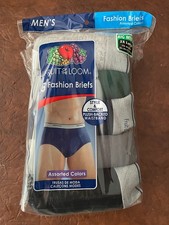 Men's Fruit of the Loom Fashion Briefs - 2XL - Multicolor 5 Pack - NEW