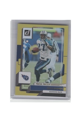 2022 Donruss #75 Eddie George Premium Press Proof B12R3C52