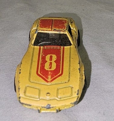 VTG Pocket Cars Chevrolet Corvette No F21 Yellow 1977 Made in