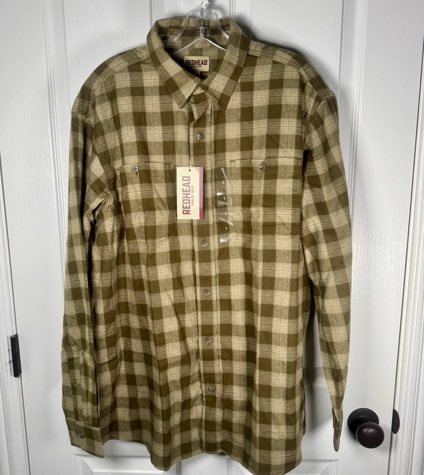 RedHead Flannel Shirt Men's Medium Brown Plaid Light New Outdoors Hunting
Opens in a new window or t